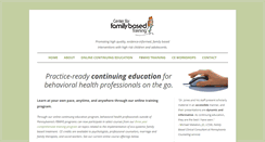 Desktop Screenshot of familybasedtraining.com