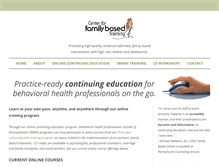 Tablet Screenshot of familybasedtraining.com